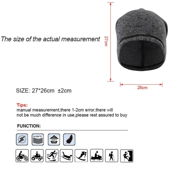 Beanie for Men Women Winter Warm Skull Cap Hat Lightweight for Running Cycling - Picture 7 of 9